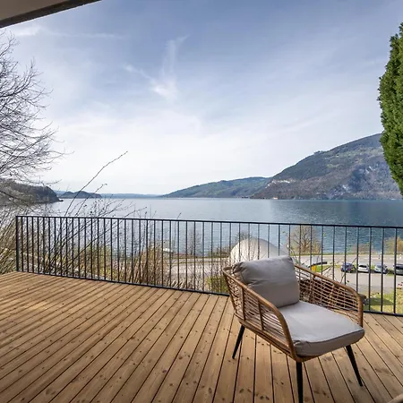 公寓 Bijou Side Sauna - Panorama-terrasse, Sauna Und Seeblick *