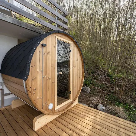 Bijou Side Sauna - Panorama-terrasse, Sauna Und Seeblick 公寓