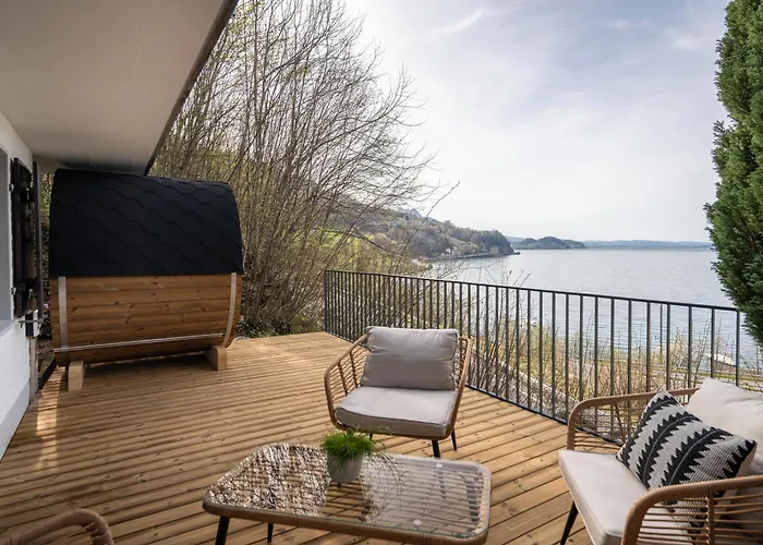 Bijou Side Sauna - Panorama-terrasse, Sauna Und Seeblick Leissigen